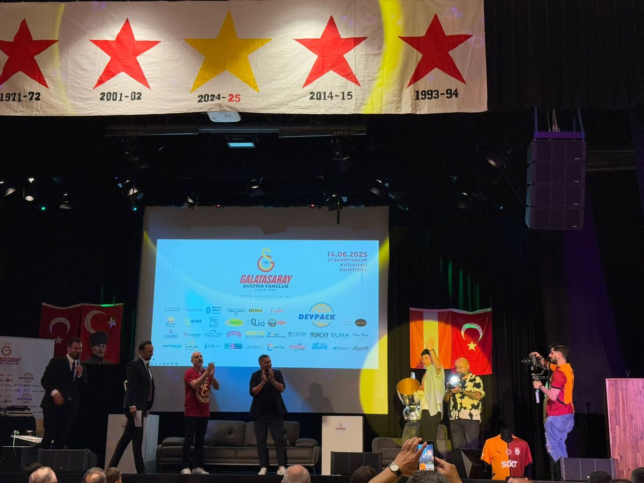 Erdumlu, Viyana’da Galatasaray FANCLUB Şampiyonluk Gecesindeydi!