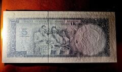 5.Emisyon 4.Tertip 5 Lira H Serisi / 1 Adet