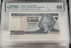 7. Ems 250.000 TL, I01 000048, PMG 66 Epq, ÇİL