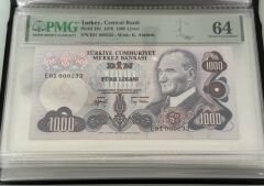 6.Ems 1000 TL, E01 000233, PMG 64, ÇİL