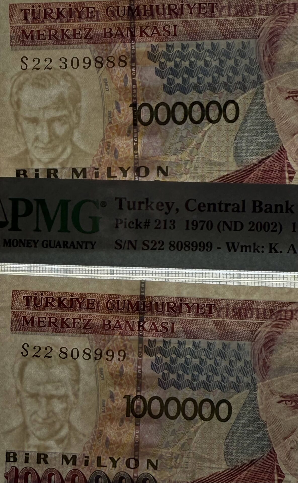 7. Ems 1.000.000 TL, S22 TAKIM, PMG 66/65 Epq, ÇİL