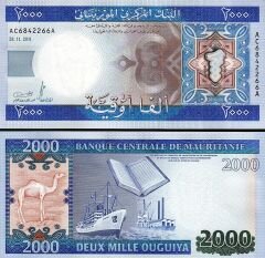 Moritanya 2000 Ouguiya, 2011, P.20 / Çil Sıralı 100 Adet
