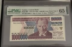 7. Ems 1.000.000 TL, N01 000014, PMG 65 Epq, ÇİL