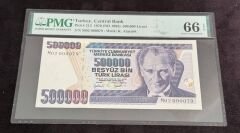 7. Ems 500.000 TL, M02 000079, PMG 66 Epq, ÇİL