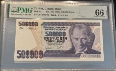 7. Ems 500.000 TL, J01 000046, PMG 66 Epq, ÇİL