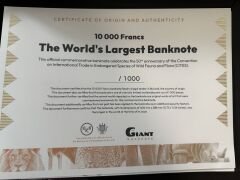 BURUNDİ 10.000 Frank, ÇİL ‘Dünyanın En Büyük Banknotu’