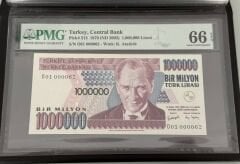 7. Ems 1.000.000 TL, O01 000062, PMG 66 Epq, ÇİL